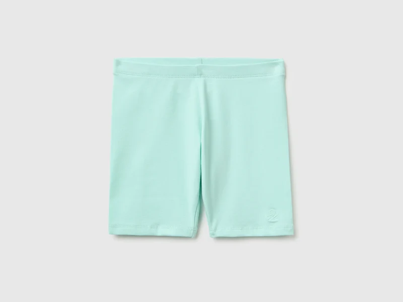 Kurze Leggings aus Stretch-Baumwolle