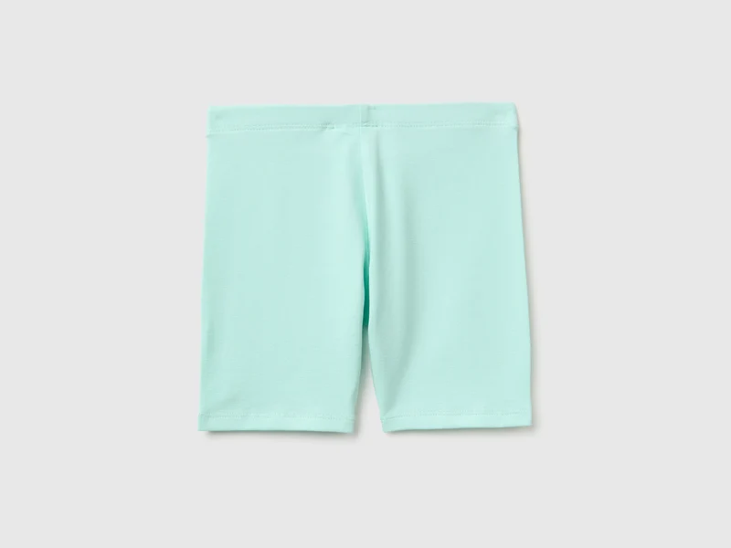 Kurze Leggings aus Stretch-Baumwolle