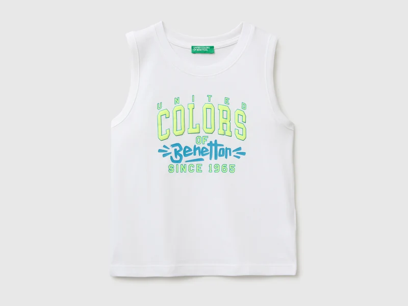 Tanktop aus Bio-Baumwolle mit Logodruck