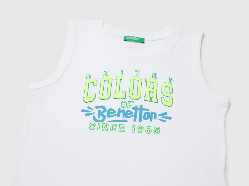 Tanktop aus Bio-Baumwolle mit Logodruck