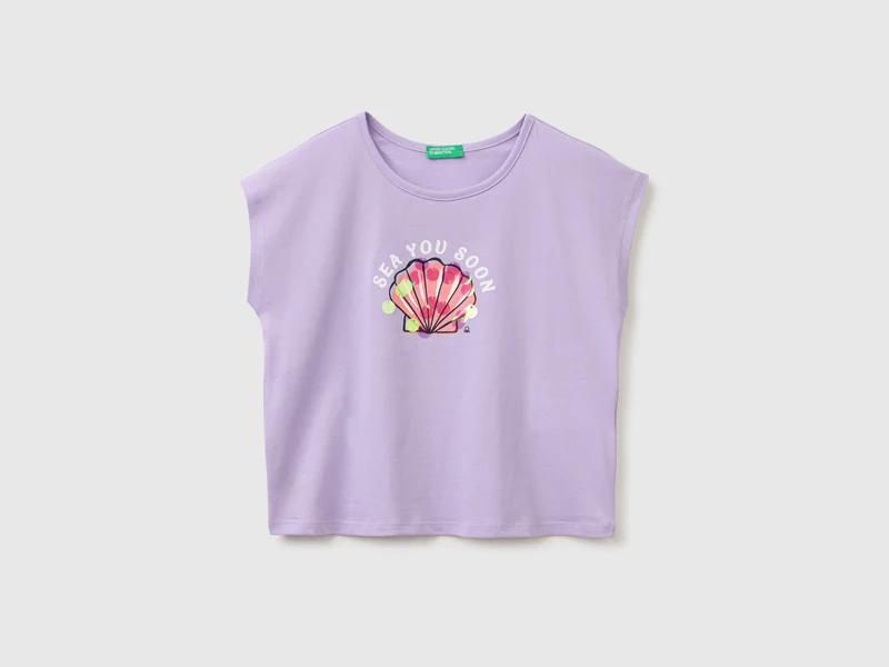 Pailletten-T-Shirt