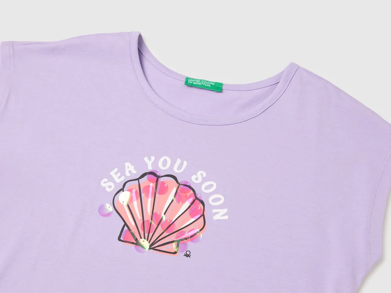 Pailletten-T-Shirt