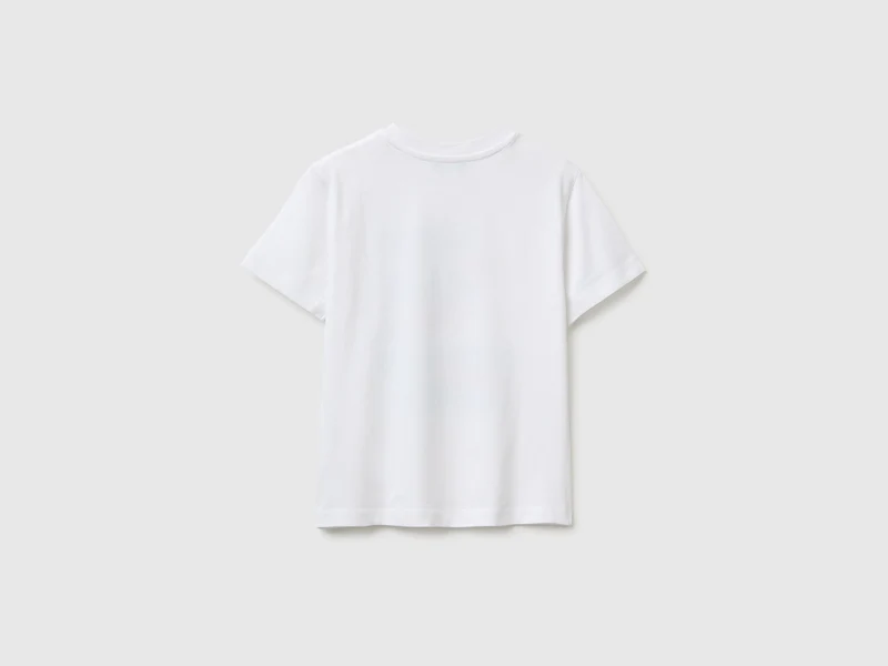 Rundhals-T-Shirt mit Aufdruck