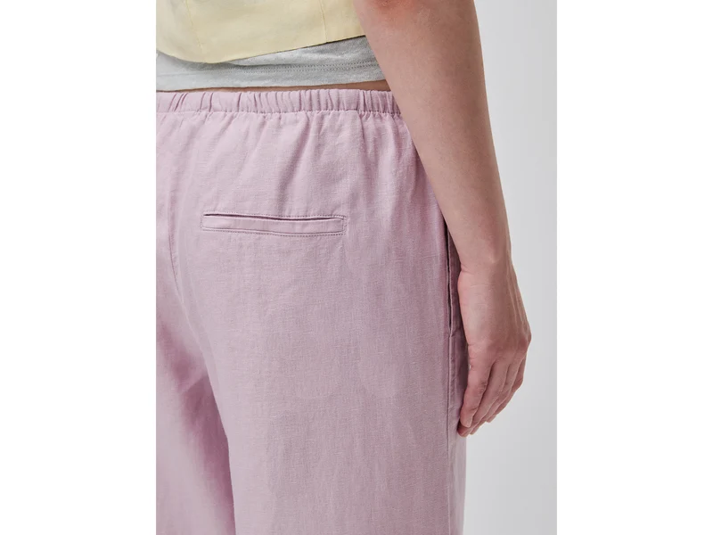 Hosen mit Umschlag aus 100 % Leinen