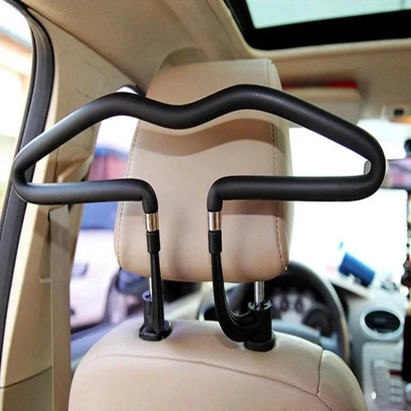 Universal Travel Headrest Clothes Hanger - Swivel Hook Organizer