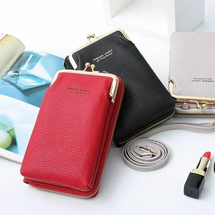 Leather Crossbody Purse - Versatile Multi-Tasker Bag