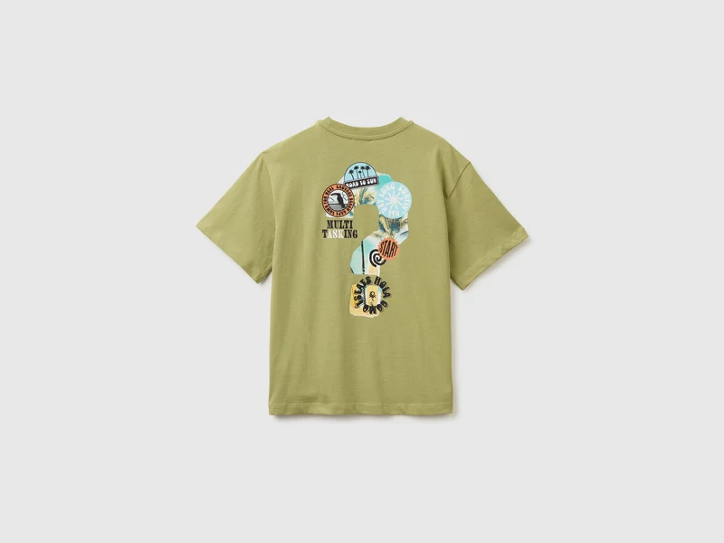 Übergroßes T-Shirt mit Fotodruck