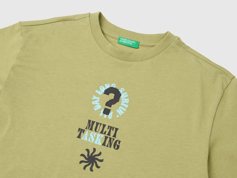 Übergroßes T-Shirt mit Fotodruck