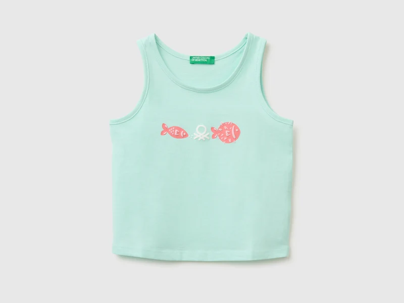 Tanktop mit wattiertem Muster