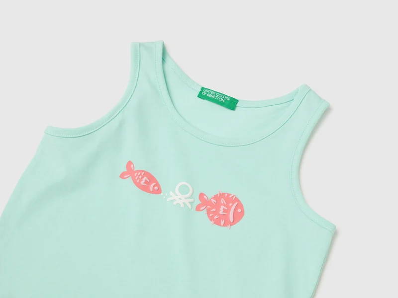 Tanktop mit wattiertem Muster