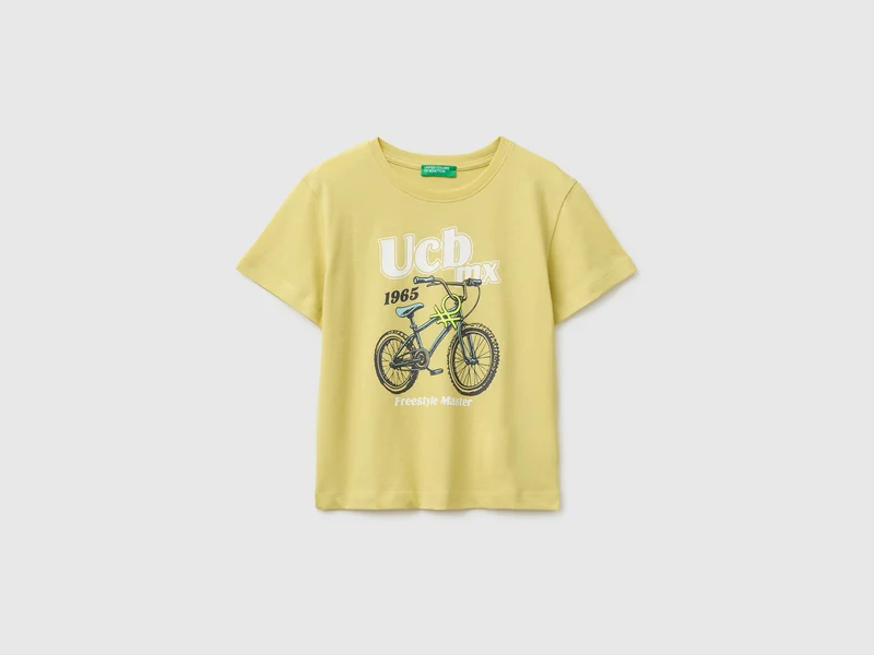 Bio-Baumwoll-T-Shirt mit Logodruck