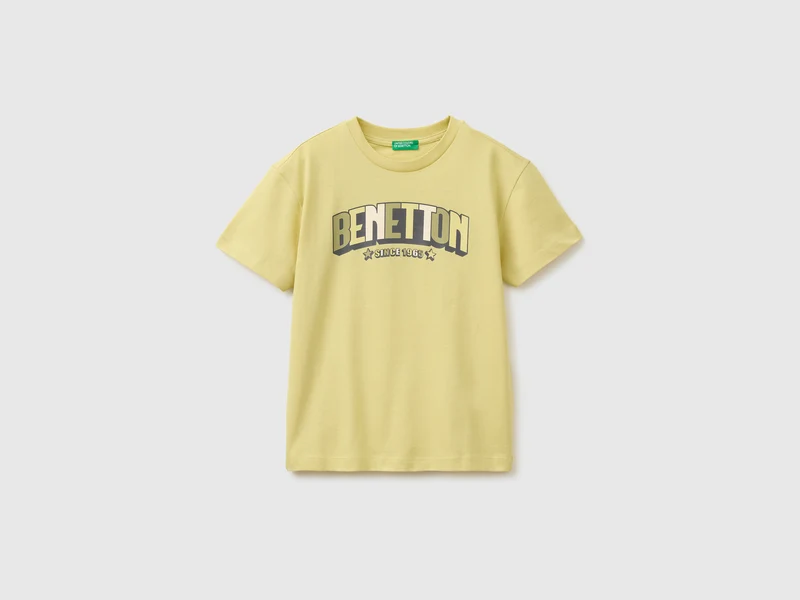Bio-Baumwoll-T-Shirt mit Logodruck