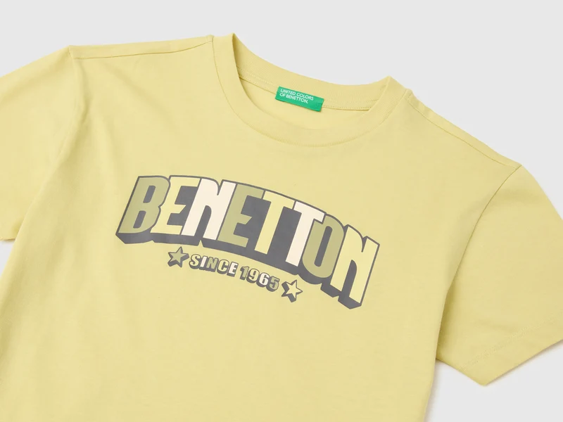 Bio-Baumwoll-T-Shirt mit Logodruck