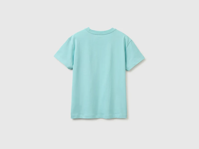 Bio-Baumwoll-T-Shirt mit Logodruck