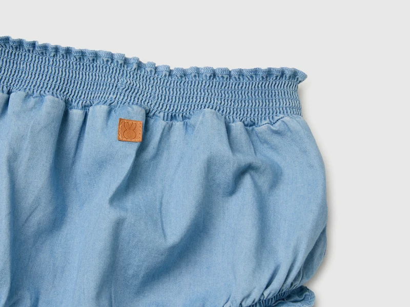 Shorts mit Mini-Rüschen