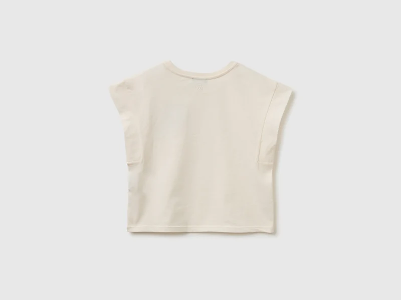 Ärmelloses T-Shirt mit Stickerei