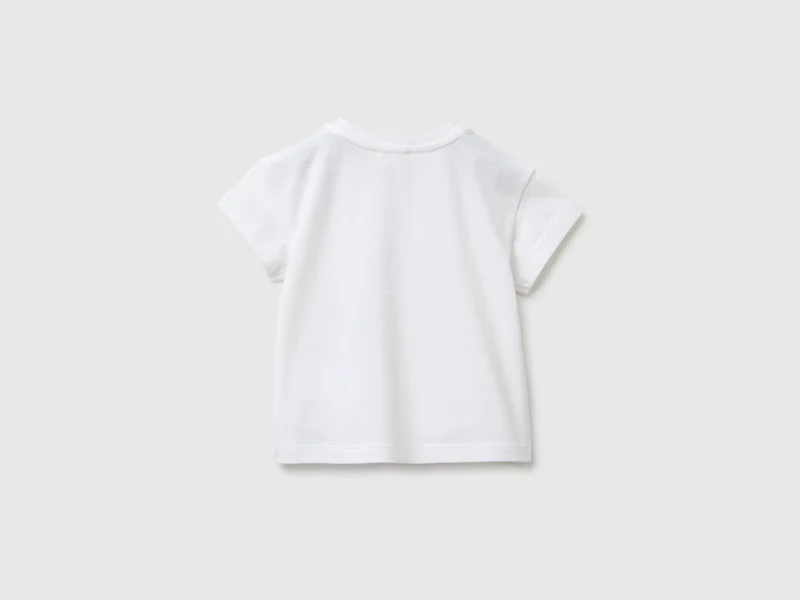 T-Shirt mit Aufdruck und Stickerei