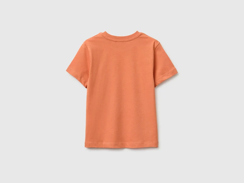 Rundhals-T-Shirt mit Aufdruck