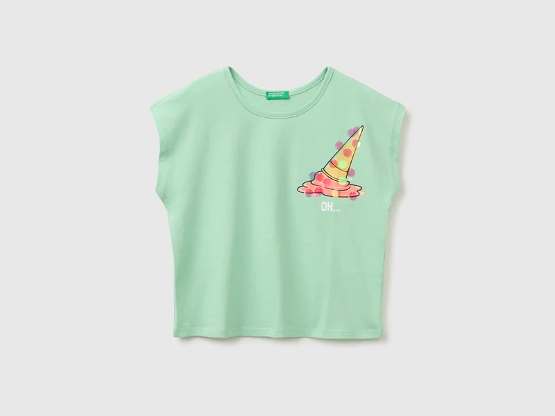 Pailletten-T-Shirt