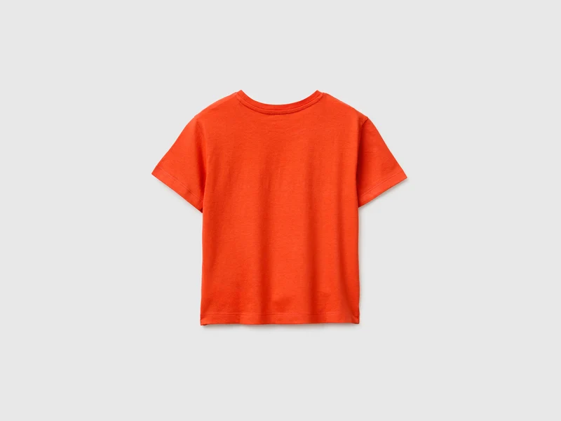Bio-Baumwoll-T-Shirt mit Logodruck