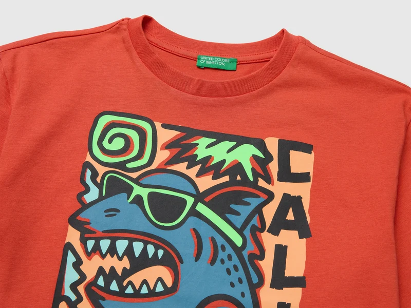 Kurzärmeliges T-Shirt mit Aufdruck
