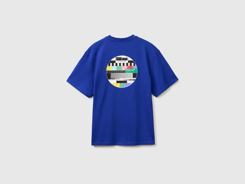 Bedrucktes T-Shirt mit lockerer Passform