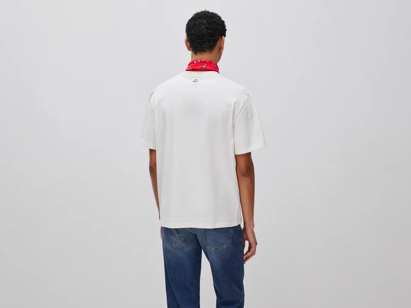 Bedrucktes T-Shirt mit lockerer Passform