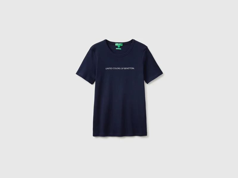Kurzärmeliges T-Shirt mit Glitzerlogo