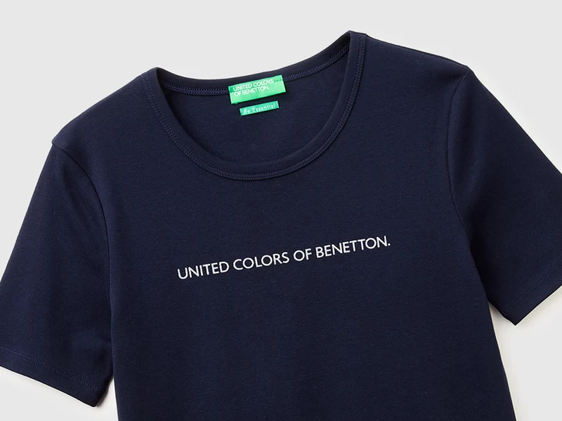 Kurzärmeliges T-Shirt mit Glitzerlogo