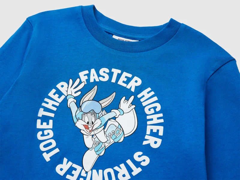 T-Shirt blau Looney Tunes x Olympic Collection