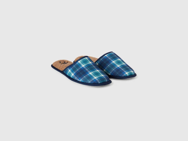 Tartan-Hausschuhe