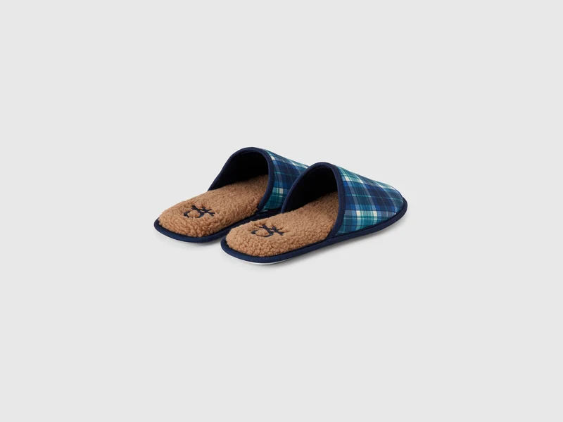 Tartan-Hausschuhe
