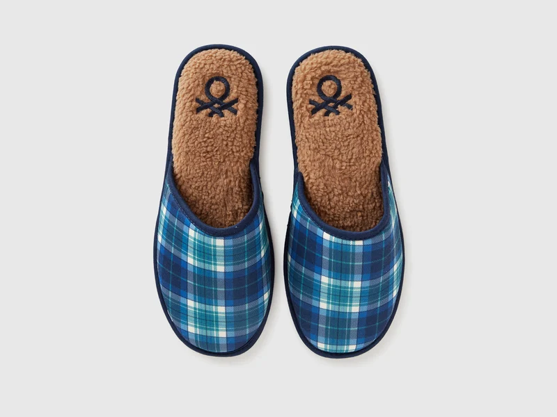 Tartan-Hausschuhe
