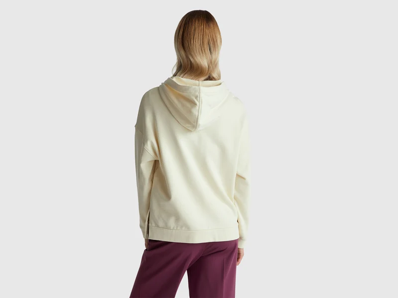 Kapuzenpullover mit Reißverschluss aus 100 % Baumwolle