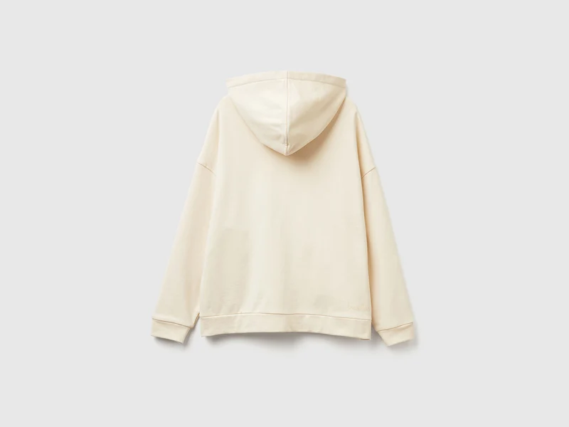 Kapuzenpullover mit Reißverschluss aus 100 % Baumwolle