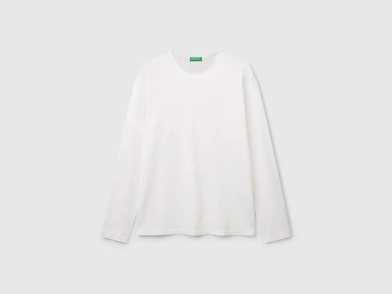 Langarm-T-Shirt aus 100 % Baumwolle