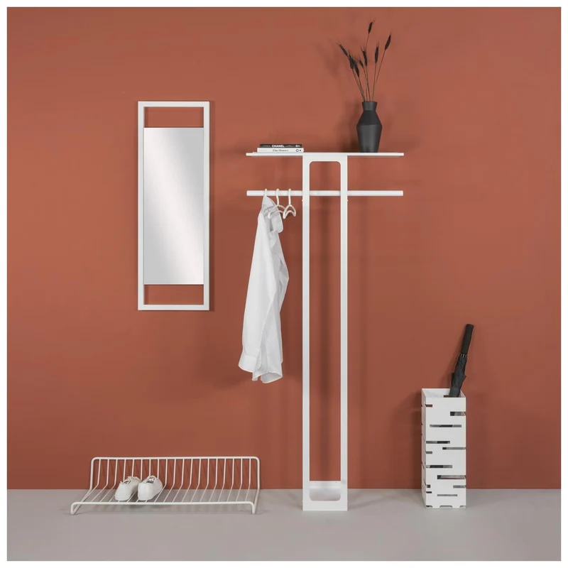 Spinder LUNO LARGE 70 Garderobe, Stahl, Modern, Schwarz oder Weiß