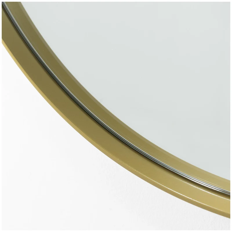 Spiegel DONNA 5 von Spinder, rund, skandinavisch, Stahl, 90x90 cm