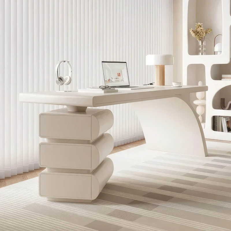 Modern Office Desk - Writing Desk with Storage