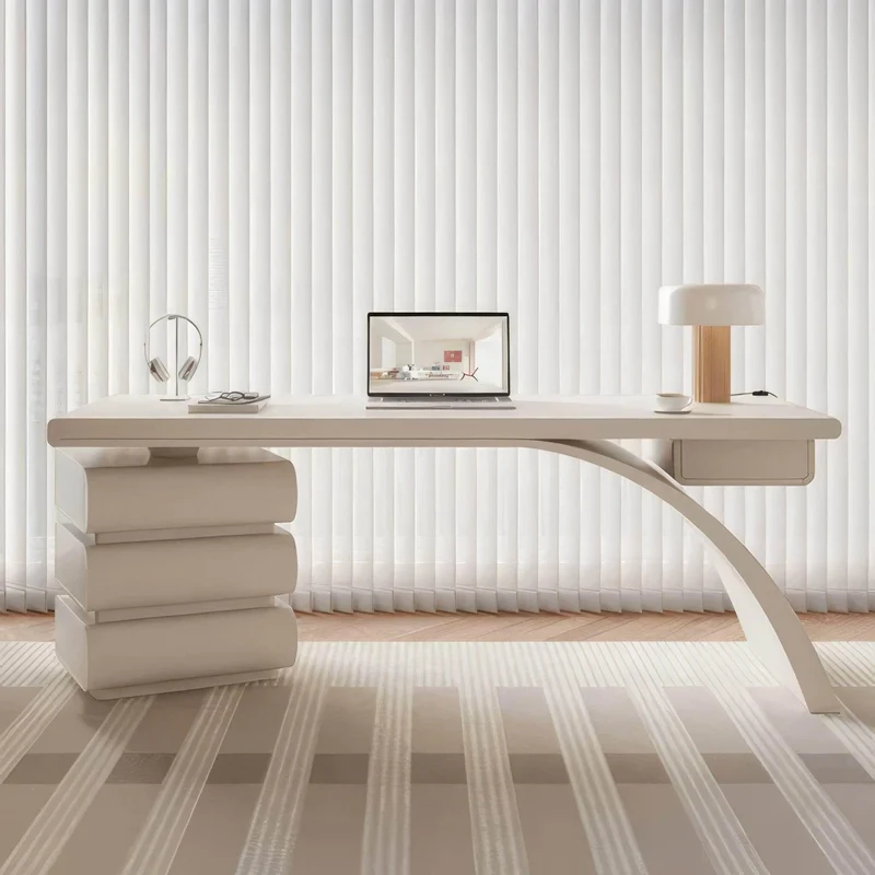 Modern Office Desk - Writing Desk with Storage
