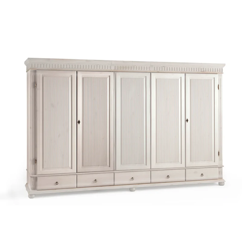 Kleiderschrank 5 trg. Kiefer massiv - Helsinki