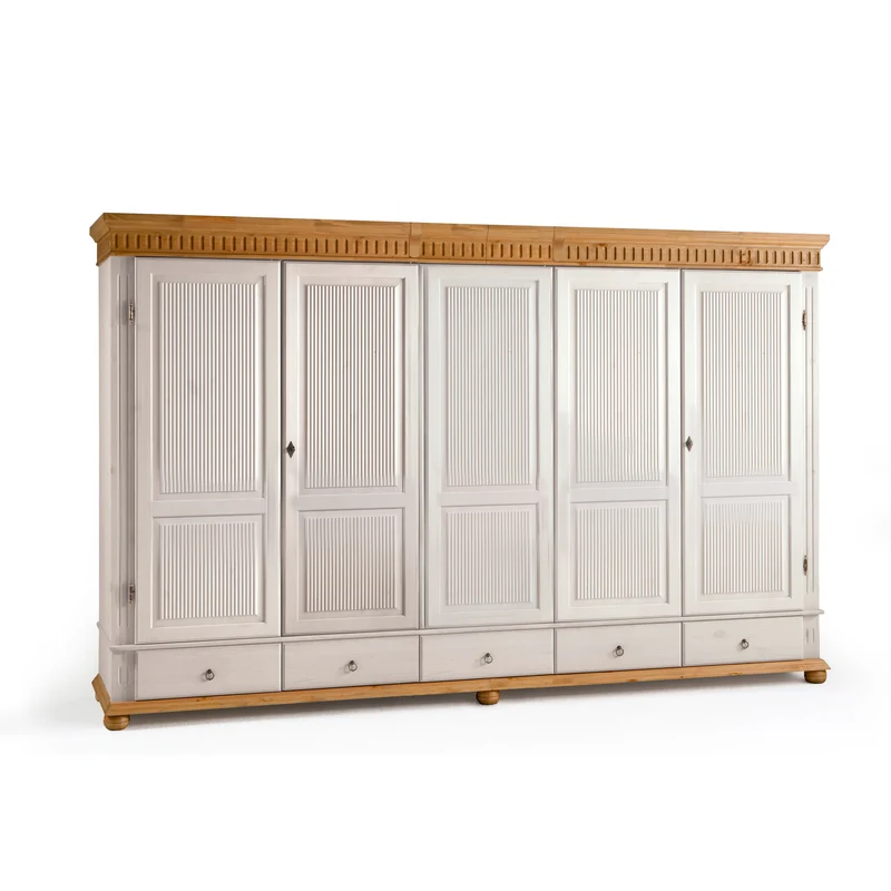 Kleiderschrank 5 trg. Kiefer massiv - Helsinki