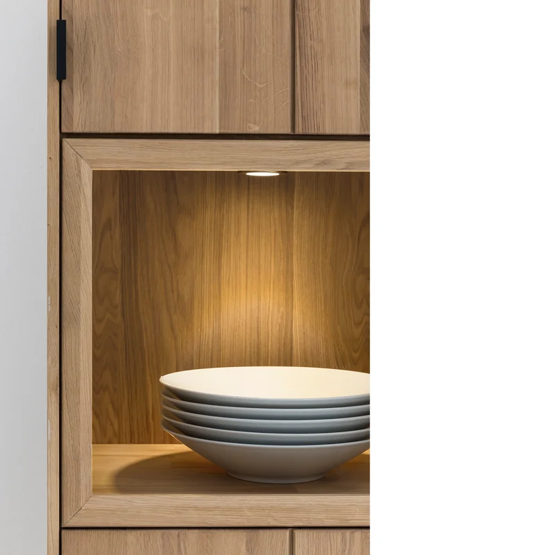 Highboard Wildeiche massiv Bianco - Passione