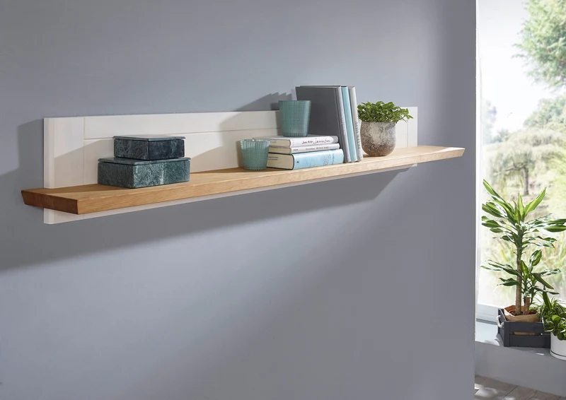 Wandboard Kiefer massiv weiß natur - Tilda