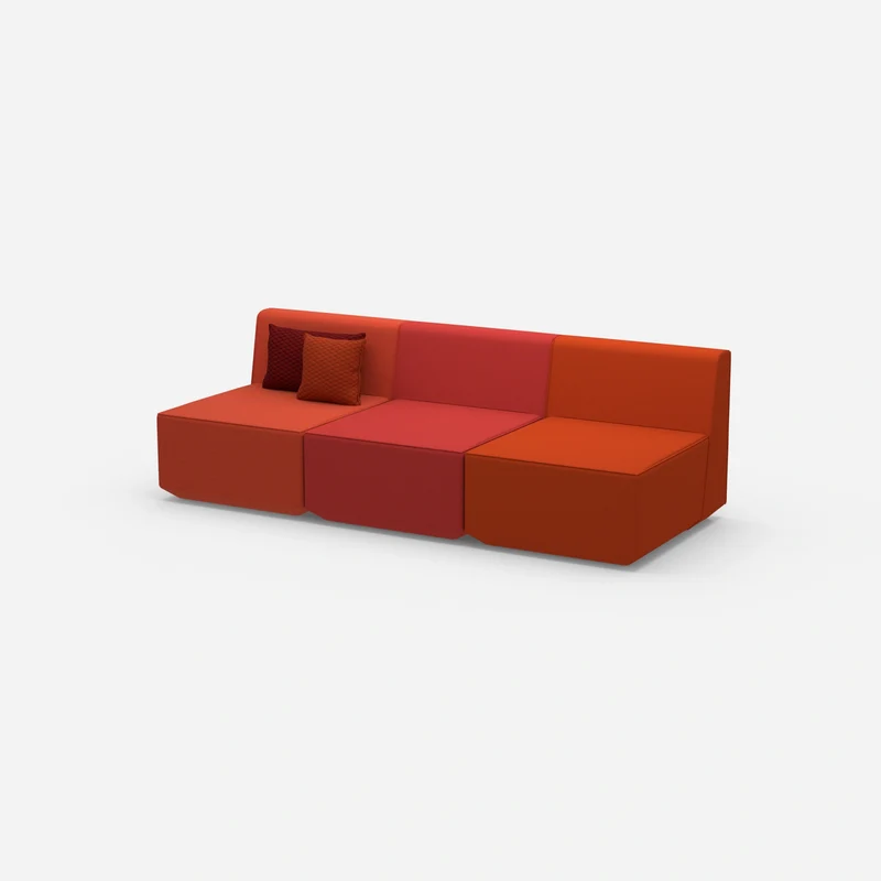 Rote 3 Sitzer Sofas