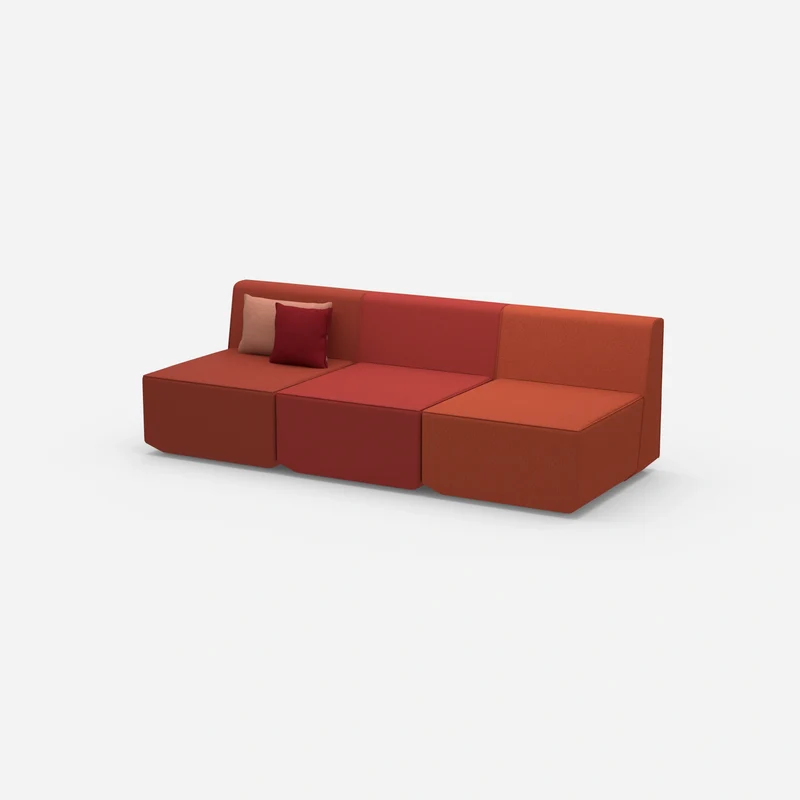 Rote 3 Sitzer Sofas