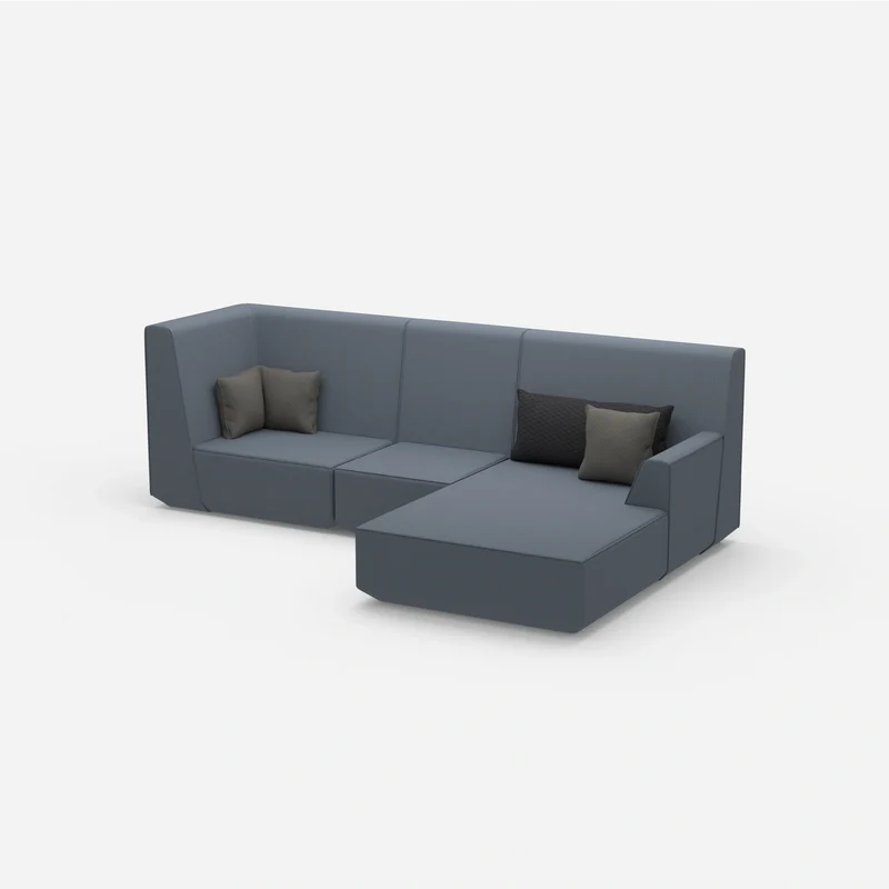 3 Personen Sofa mit Ottomane