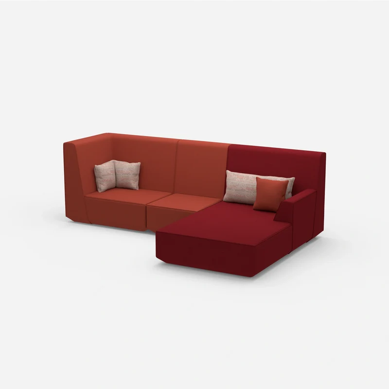 3 Personen Sofa mit Ottomane