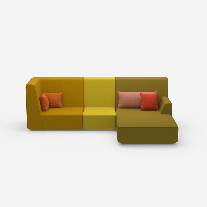 3 Personen Sofa mit Ottomane