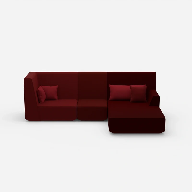 3 Personen Sofa mit Ottomane